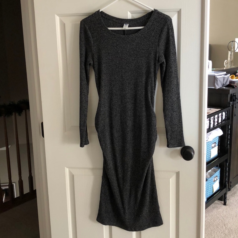 Gray old navy maternity dress